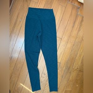 Prana Becksa High Rise 7/8 Ribbed Leggings Teal Green Women’s Size Small